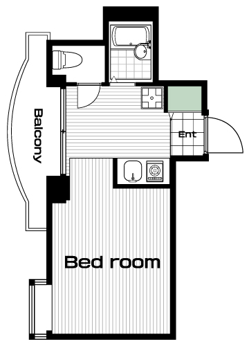 鷺沼駅の賃貸 65,000円 間取り図