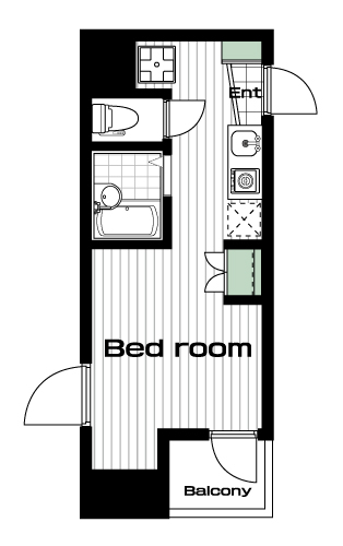 板橋駅の賃貸 70,000円 間取り図