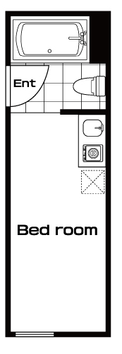 飯田橋駅の賃貸 62,000円 間取り図