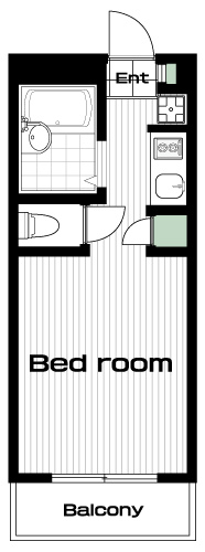 上北沢駅の賃貸 60,000円 間取り図