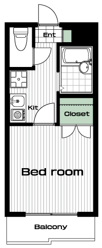 玉川学園前駅の賃貸 39,000円 間取り図