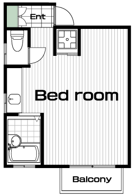 日吉駅の賃貸 67,000円 間取り図