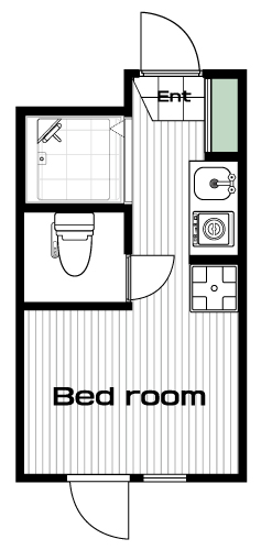 明大前駅の賃貸 52,000円 間取り図
