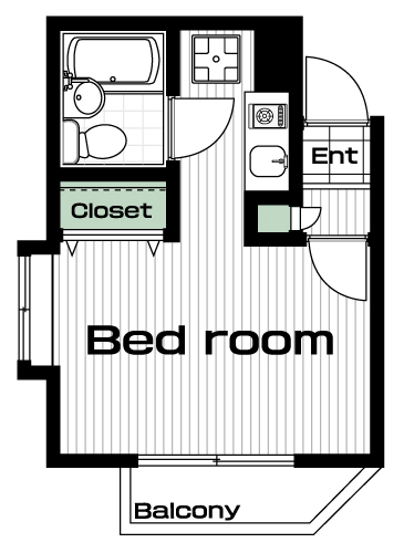 桜上水駅の賃貸 51,000円 間取り図