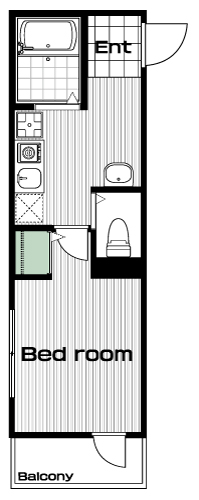 調布駅の賃貸 63,000円 間取り図