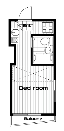 板橋本町駅の賃貸 58,000円 間取り図