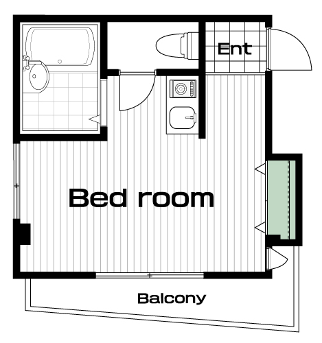 国分寺駅の賃貸 55,000円 間取り図