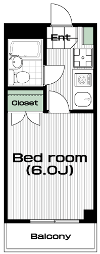 高円寺駅の賃貸 70,000円 間取り図