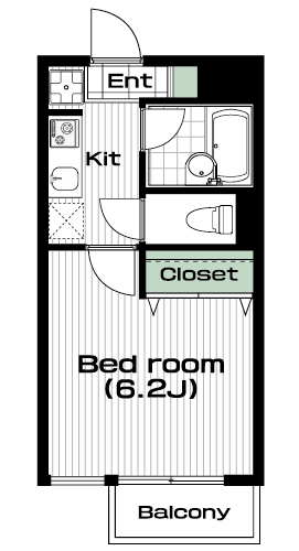 尾山台駅の賃貸 71,000円 間取り図