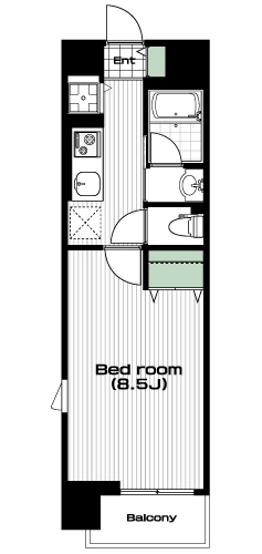 志村坂上駅の賃貸 82,000円 間取り図