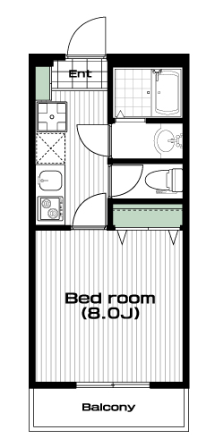 南与野駅の賃貸 52,000円 間取り図