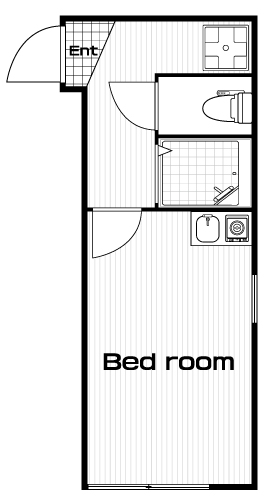 阿佐ヶ谷駅の賃貸 68,000円 間取り図