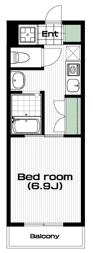 大塚・帝京大学駅の賃貸 51,000円 間取り図