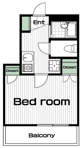 武蔵関駅の賃貸 62,000円 間取り図