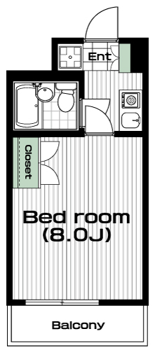国分寺駅の賃貸 65,000円 間取り図