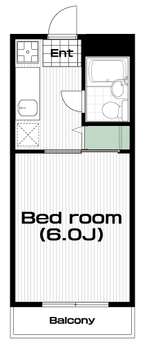 南大沢駅の賃貸 33,000円 間取り図