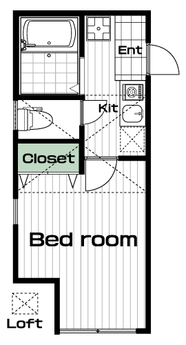 向ヶ丘遊園駅の賃貸 50,000円 間取り図
