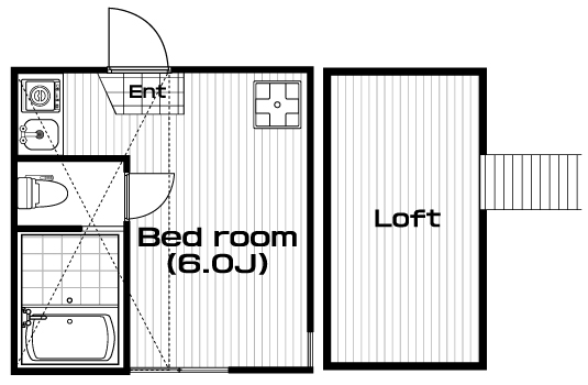 上星川駅の賃貸 45,000円 間取り図