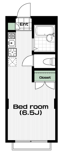 南大沢駅の賃貸 39,000円 間取り図
