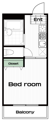 大塚・帝京大学駅の賃貸 29,800円 間取り図