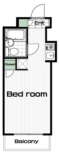 大崎駅の賃貸 60,000円 間取り図
