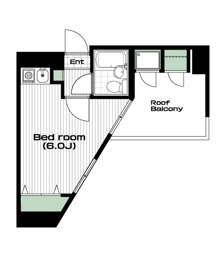 ときわ台駅の賃貸 61,000円 間取り図