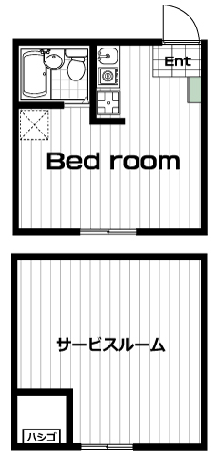 渋谷駅の賃貸 59,000円 間取り図