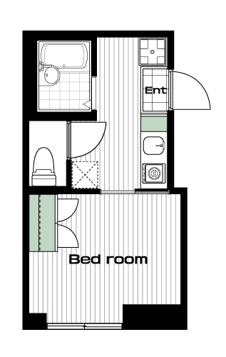 秋葉原駅の賃貸 55,000円 間取り図