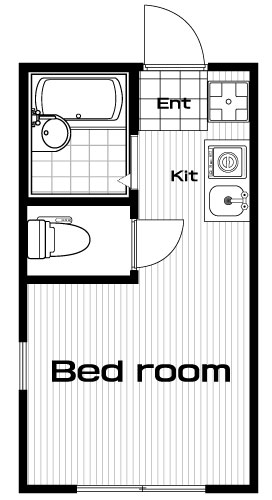 駒場東大前駅の賃貸 67,000円 間取り図
