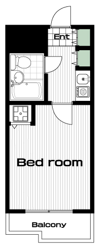調布駅の賃貸 40,000円 間取り図