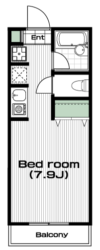 西荻窪駅の賃貸 66,000円 間取り図