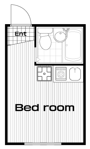 明大前駅の賃貸 45,000円 間取り図