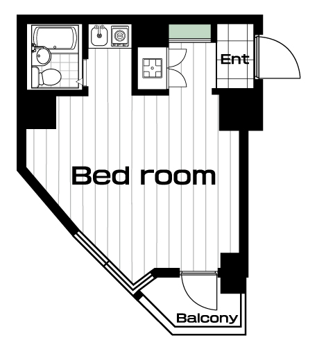 大森駅の賃貸 67,000円 間取り図