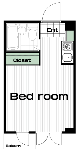 三鷹駅の賃貸 47,000円 間取り図