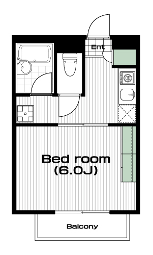 南与野駅の賃貸 38,000円 間取り図