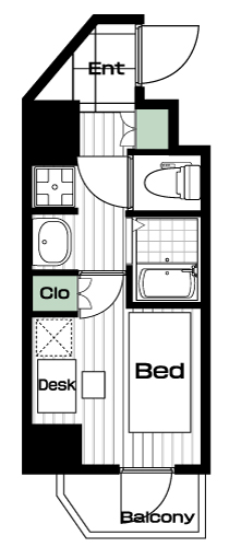 武蔵小杉駅の賃貸 79,000円 間取り図