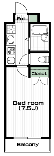 千歳烏山駅の賃貸 65,000円 間取り図