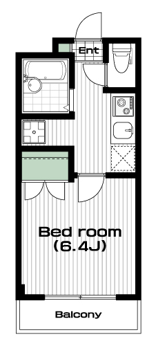 南与野駅の賃貸 48,000円 間取り図