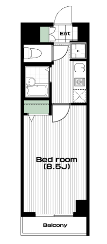 南与野駅の賃貸 58,000円 間取り図