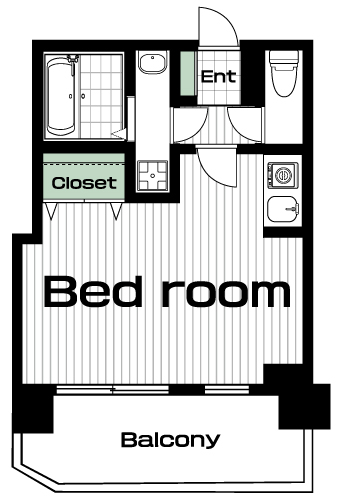 高田馬場駅の賃貸 98,000円 間取り図