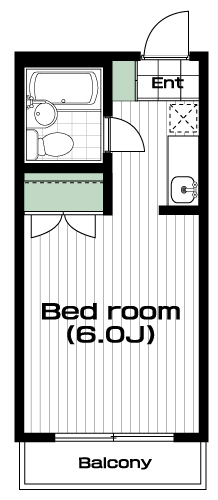 大塚・帝京大学駅の賃貸 35,000円 間取り図