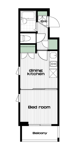 西高島平駅の賃貸 69,000円 間取り図