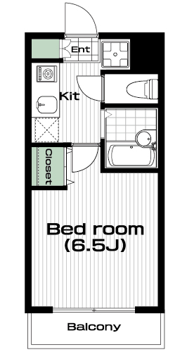 溝の口駅の賃貸 72,000円 間取り図