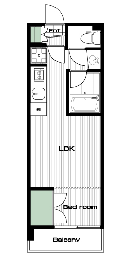 霞ケ関駅の賃貸 55,000円 間取り図
