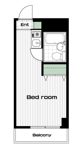 本八幡駅の賃貸 52,000円 間取り図