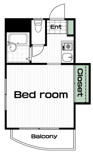 田無駅の賃貸 48,000円 間取り図