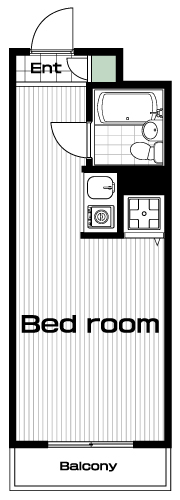 武蔵関駅の賃貸 52,000円 間取り図