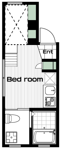 新宿駅の賃貸 93,000円 間取り図
