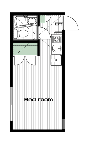 板橋区役所前駅の賃貸 53,000円 間取り図