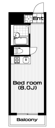 綱島駅の賃貸 55,000円 間取り図